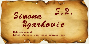 Simona Ugarković vizit kartica